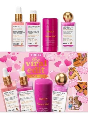 TRULY Pink & Gold Skincare Collection